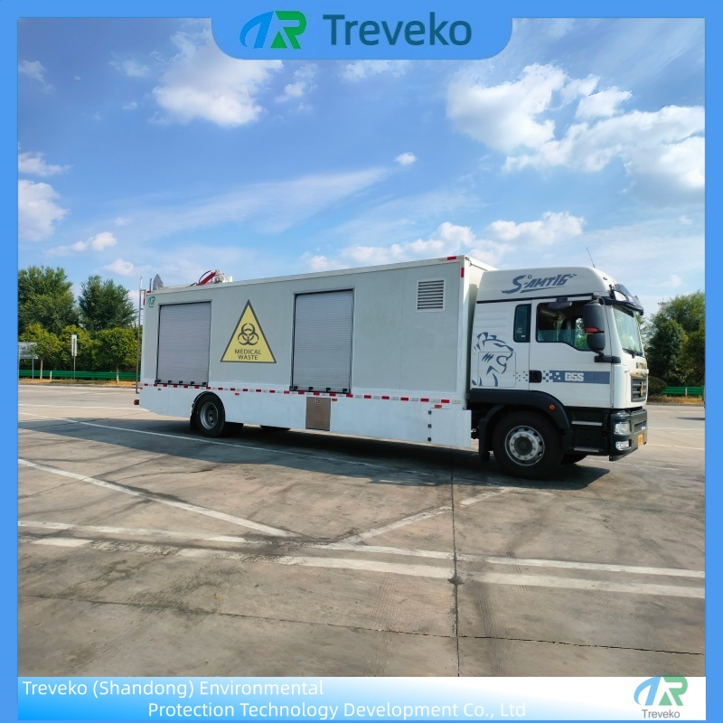 Emergency Response Microwave Medical Machine for Infectious Waste Blood-Stained Gauze Latex Gloves