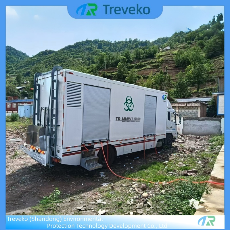 Emergency Response Microwave Medical Machine for Infectious Waste Blood-Stained Gauze Latex Gloves