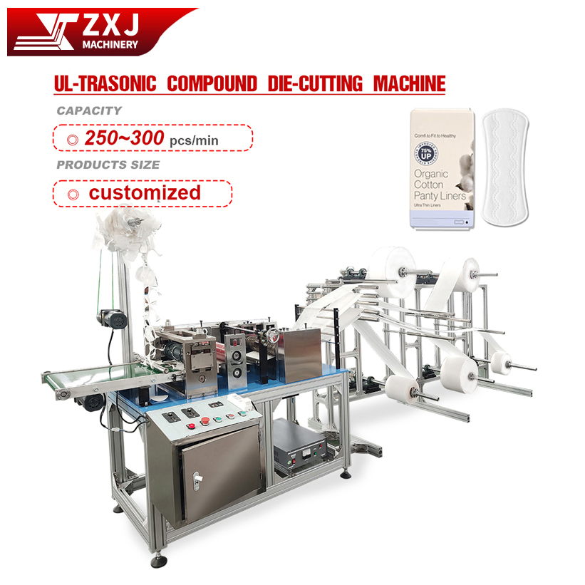 Cotton Pad Making Machine with Embossing Die Cutting Laminating Machine