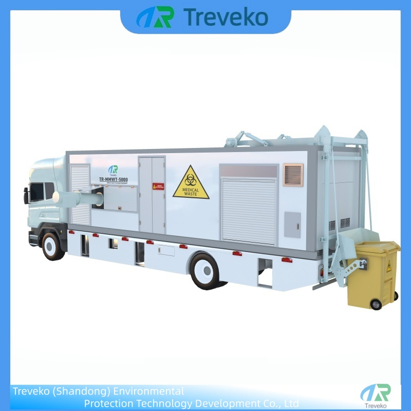 Emergency Response Microwave Medical Machine for Infectious Waste Blood-Stained Gauze Latex Gloves