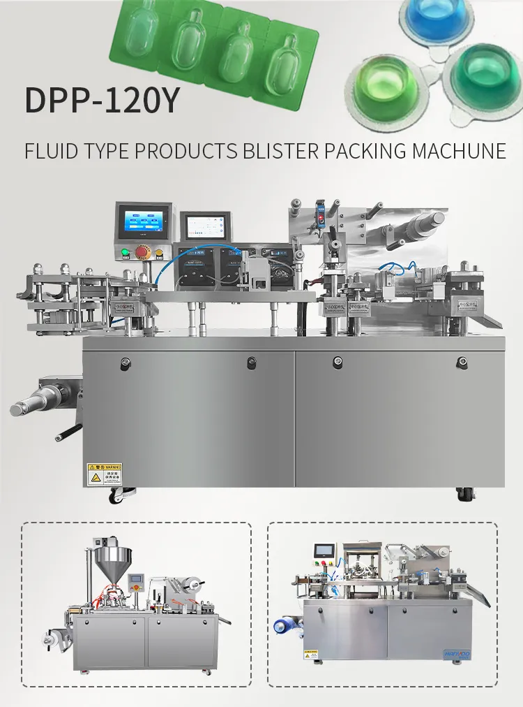 Fluid Product Blister Packing Machine