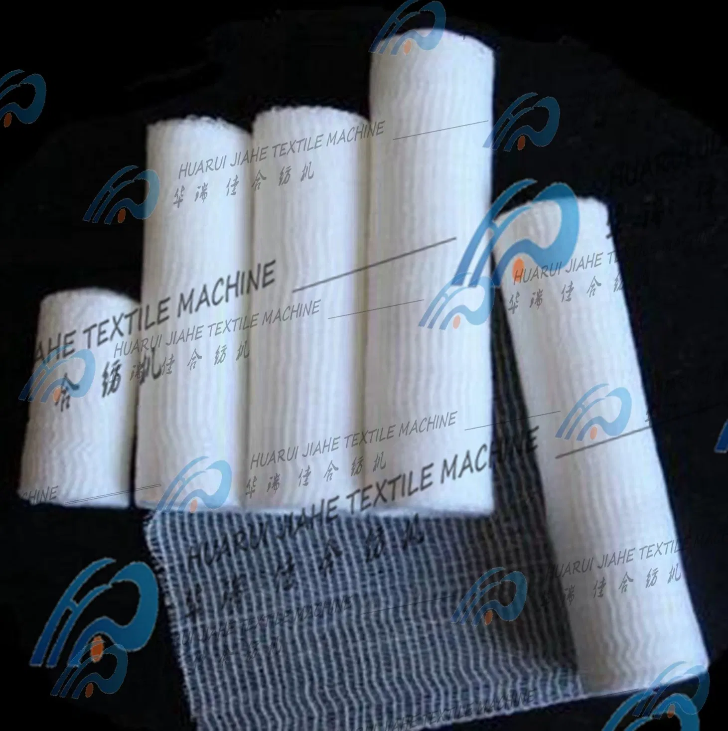 Textile- Machinery for Hydrophilic Medical Bleached Absorbent of Cotton Gauze to 100% Textile Machine Powar Lome Machine for Gauze Roll Folding 4 Ply