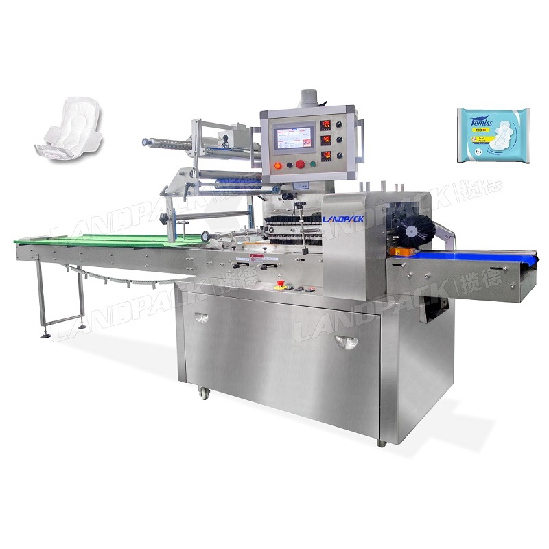 Landpack Lp-600b Automatic Food Swab Sanitary Pads Alcohol Pad Packaging Packing Machine