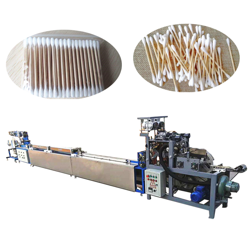Cotton Swab with Alcohol Machine Medical Ear Cleaning Stick Cotton Buds Making Machine
