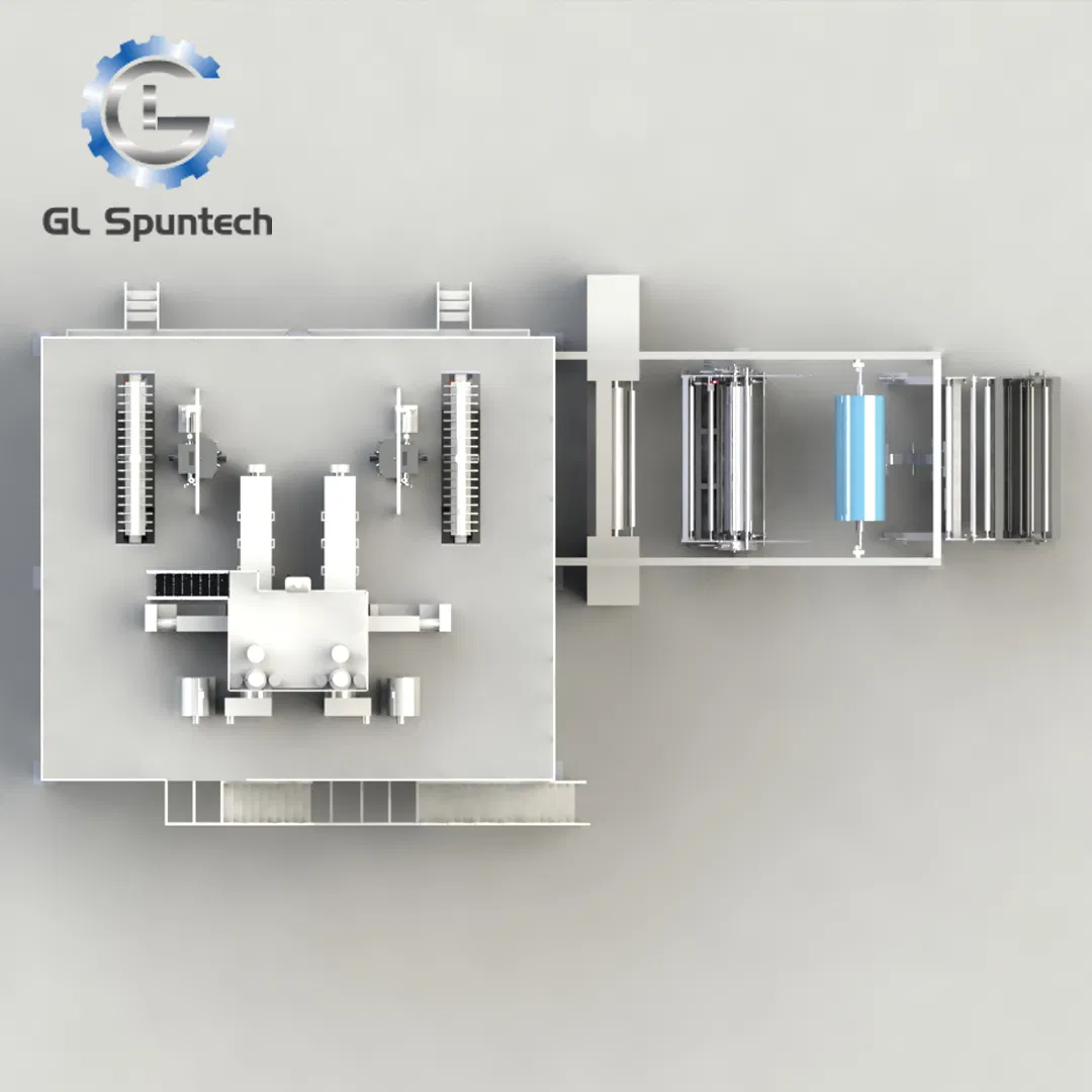 Ss Spunbond PP Material Nonwoven Fabric Making Machine for Diaper Sanitary Products