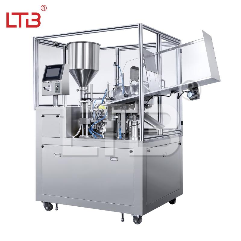 Automatic Chemical Packaging Line Cosmetics Hand Cream Shampoo Products Facial Cleanser Plastic Laminated Medical Gel Tube Filling Sealing Sealer Machine