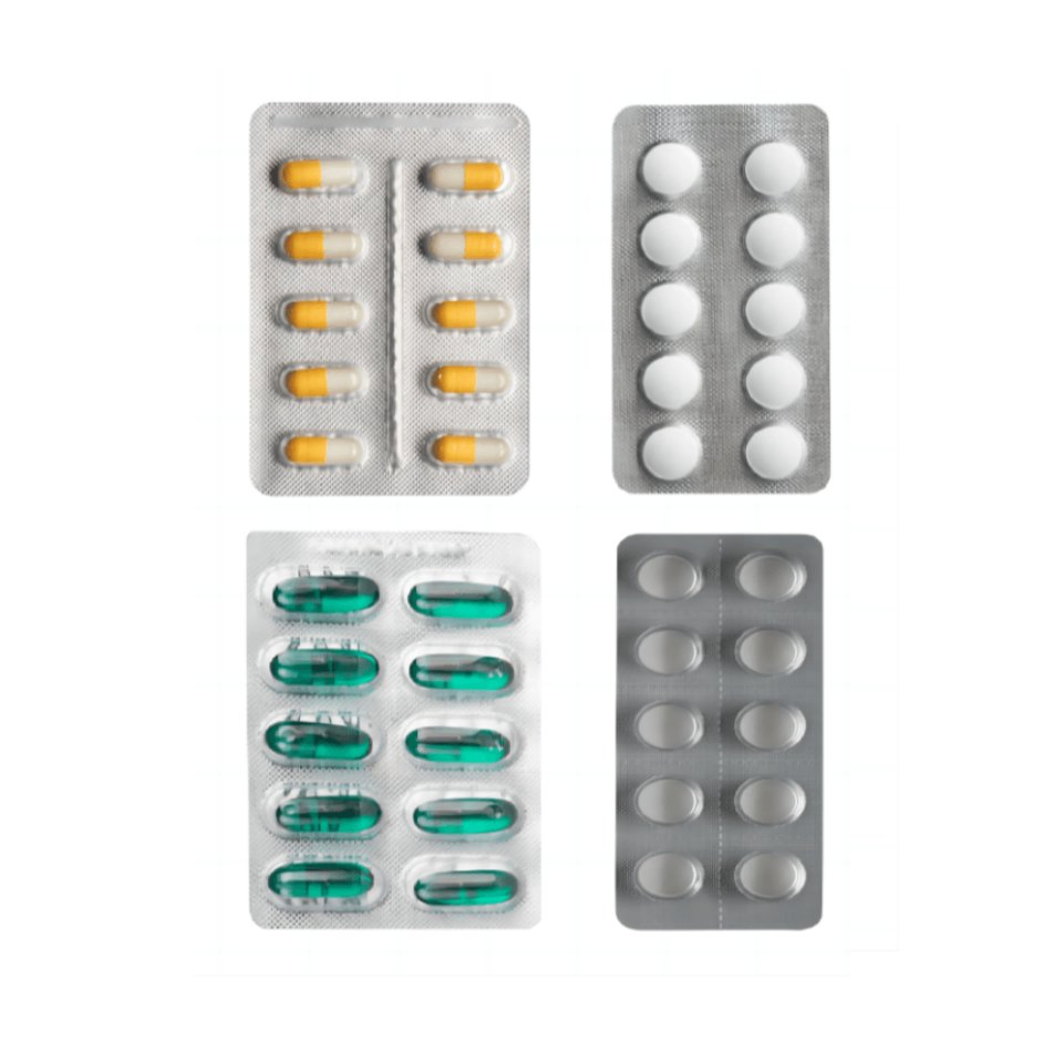 Small Automatic Pharmaceutical Food Equipment Capsule Tablet Pill Liquid Auto Packing Machinery Honey Oil Butter Gum Sauce Candy Blister Packaging Machine