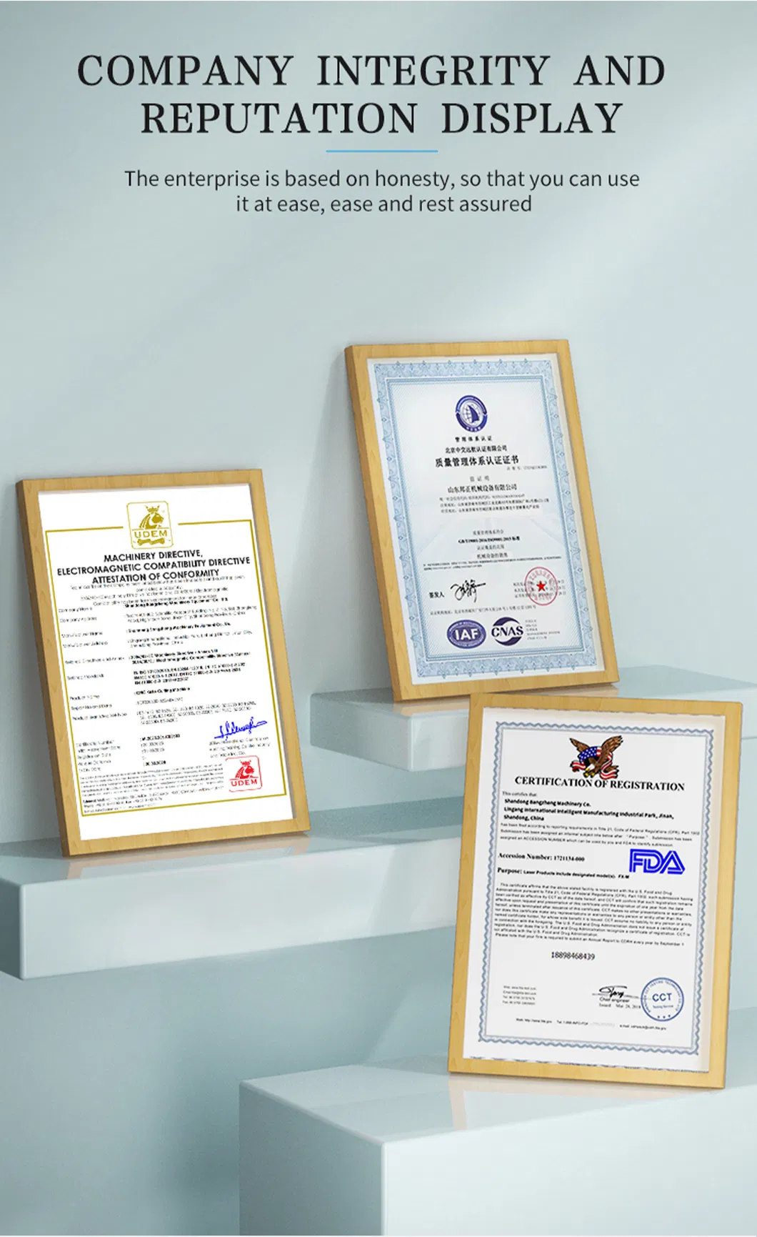 Certificates