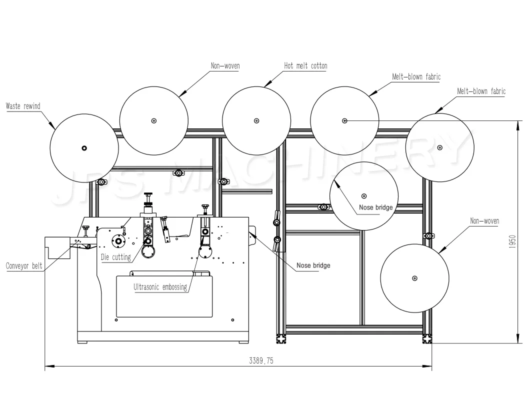 Roll going through drawing