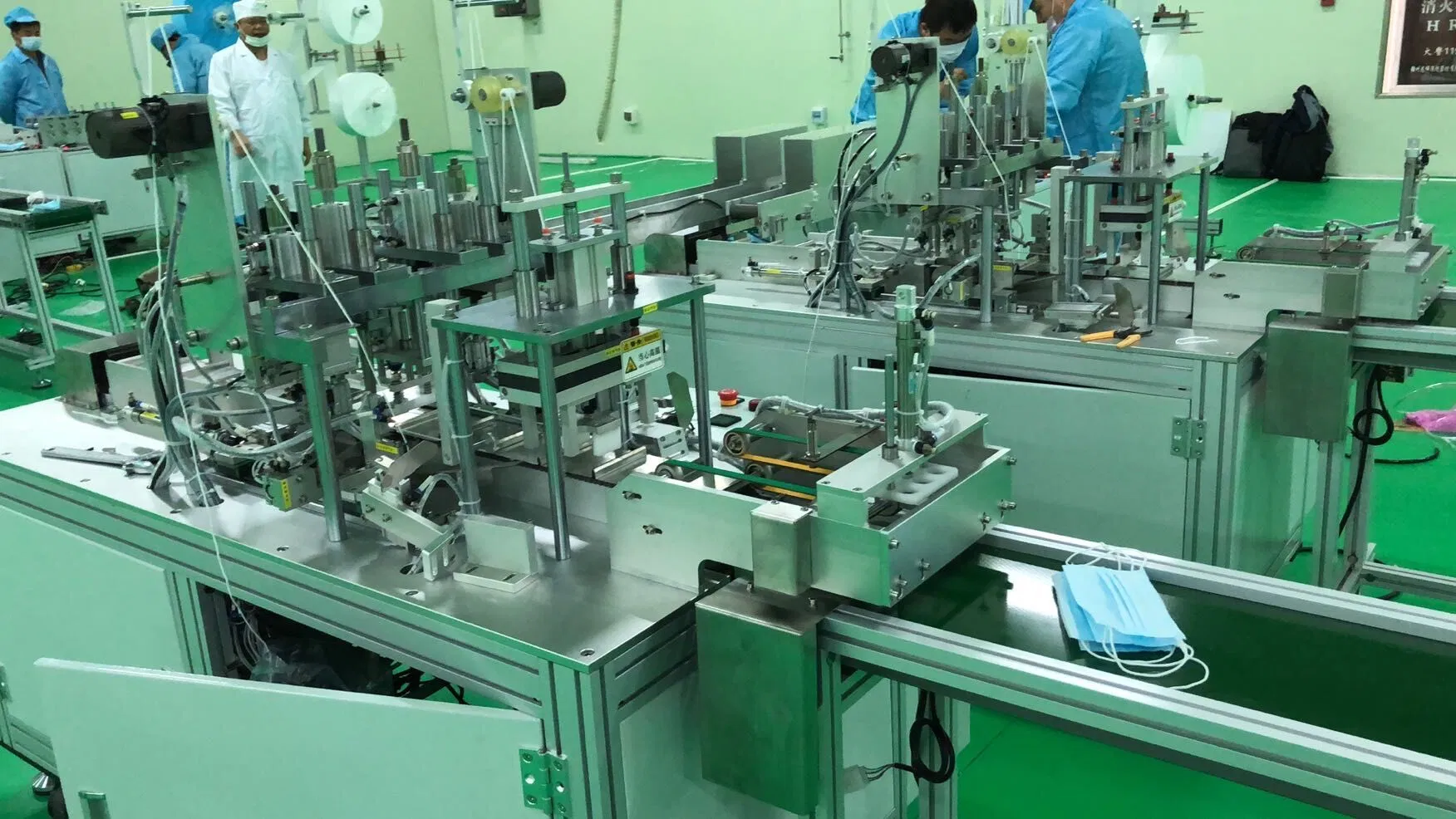 Disposable Inner Surgical Medical Ear-Loop Face Mask Machine