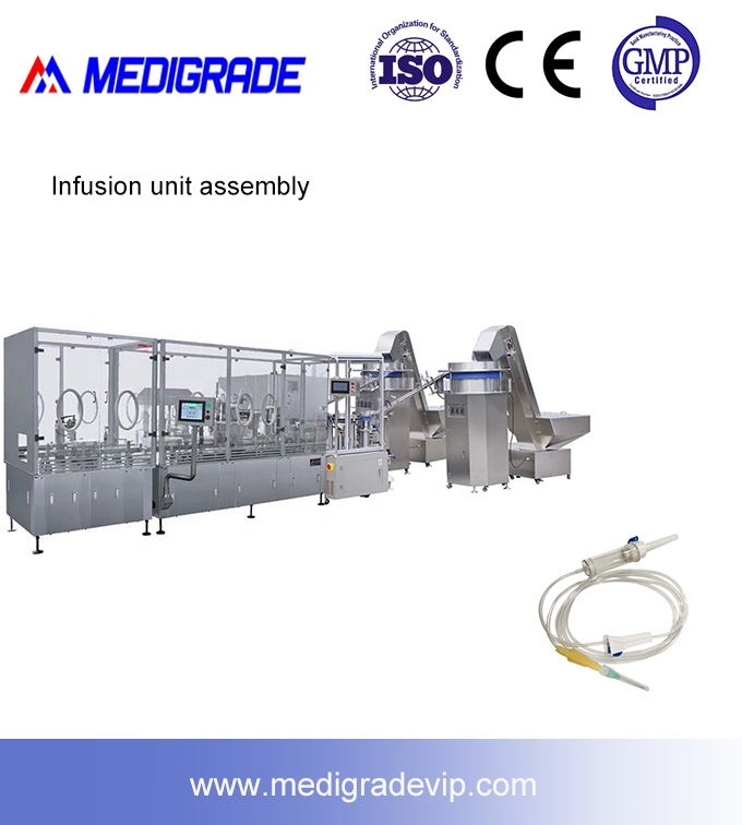 IV Infusion Set and Medical Sets Catheter Tube Automation Assembling Line Machine