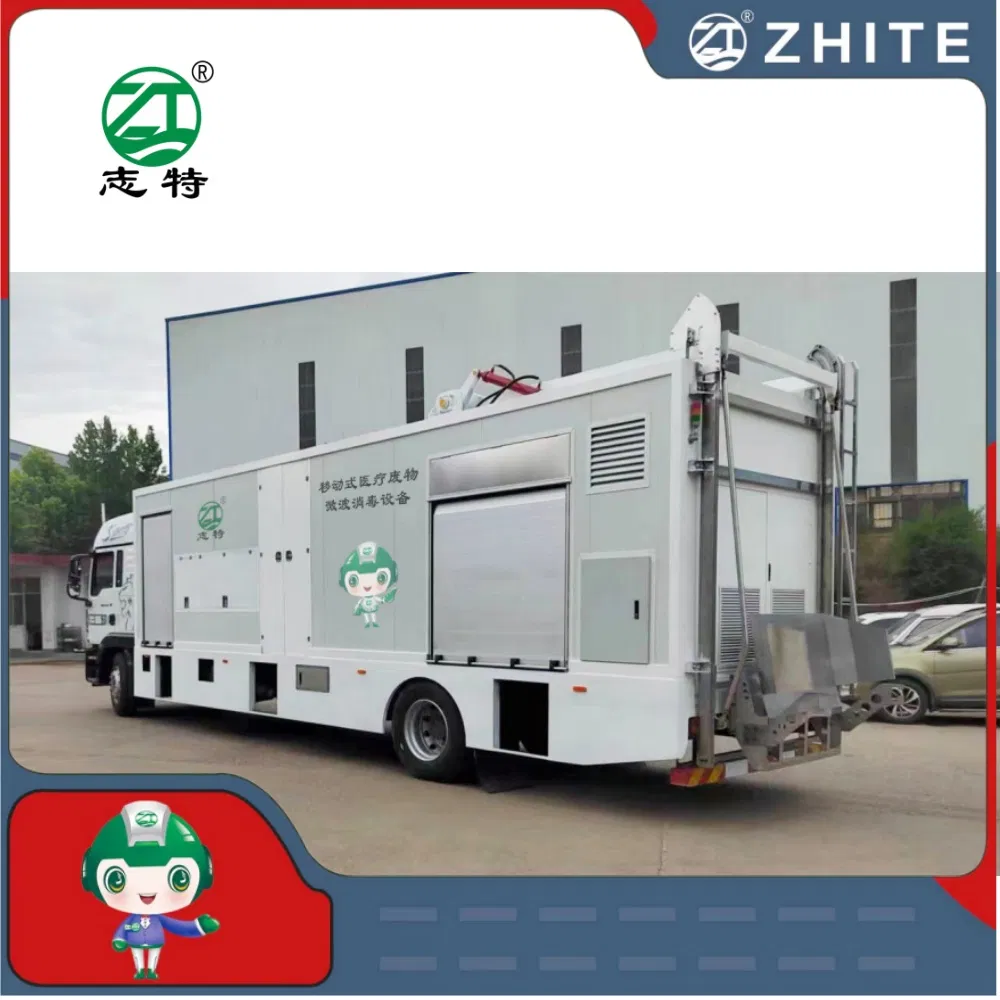Mobile Type Hospital Medical Waste Microwave Disinfection Sterilization Disposal Equipment