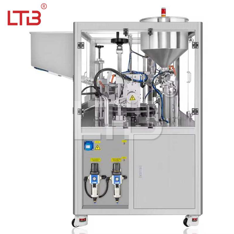 Automatic Chemical Packaging Line Cosmetics Hand Cream Shampoo Products Facial Cleanser Plastic Laminated Medical Gel Tube Filling Sealing Sealer Machine