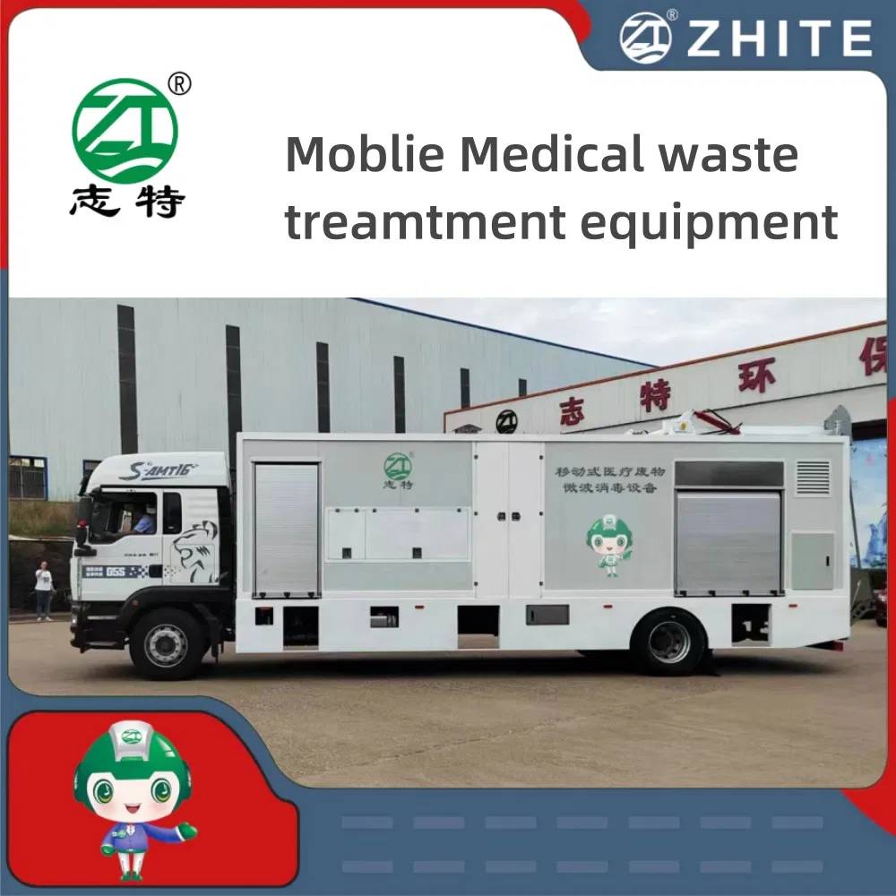 Mobile Type Hospital Medical Waste Microwave Disinfection Sterilization Disposal Equipment