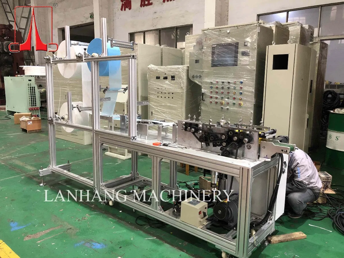 Surgical Face Mask Machine with One Set Tows Two Production Lines