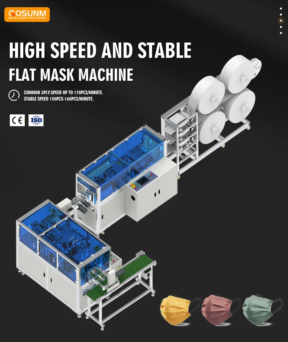 3ply Layers Face Disposable Facial Mask Making Machine