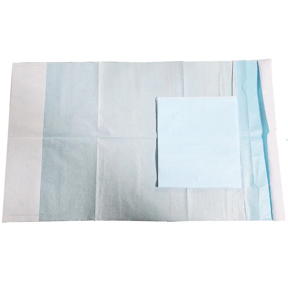 Adult Patient Dental Disposable Maternal and Infant Products Non-Woven Fabric Water Proof Fastener Feeding Bib Pad Making Machine