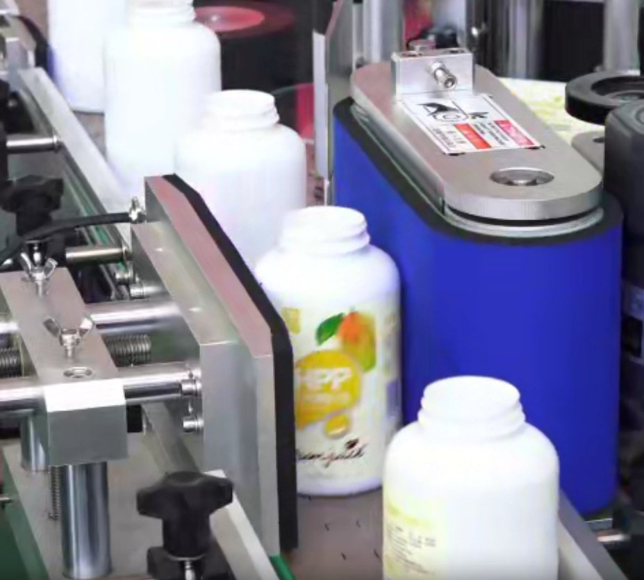 Industrial High Speed Automatic Cans Oval Square Bottle Vial Tube Bucket Jar Cup Barcode Labeling Machine for Wine Beverage Food Pharmaceutical Beer Honey