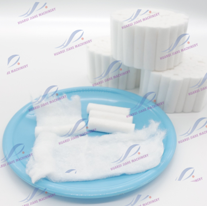 Absorbent Dental Cotton Roll Dispossable Production Machines Cotton Strip Rolling, Glue, Drying and Cutting Processing Line Factory Directly Supply