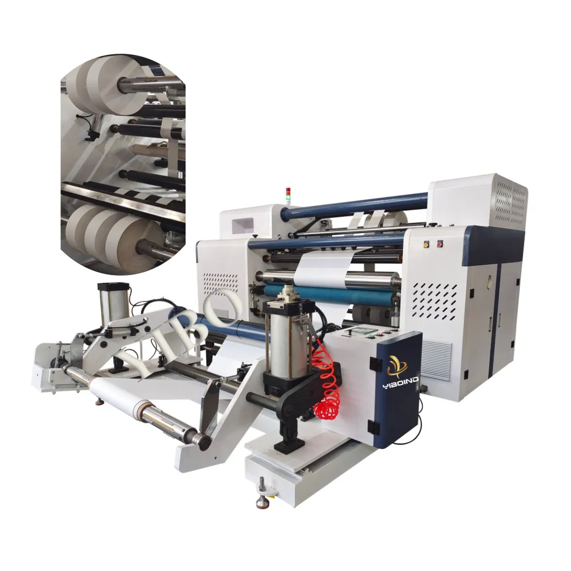 China Products. Paper Craft Roll Adhesive Label Cup Bag Fabric Silicon Jumbo Lamination Box Sticker Nonwoven Ticket Thermal Paper Tape Slitting Machine