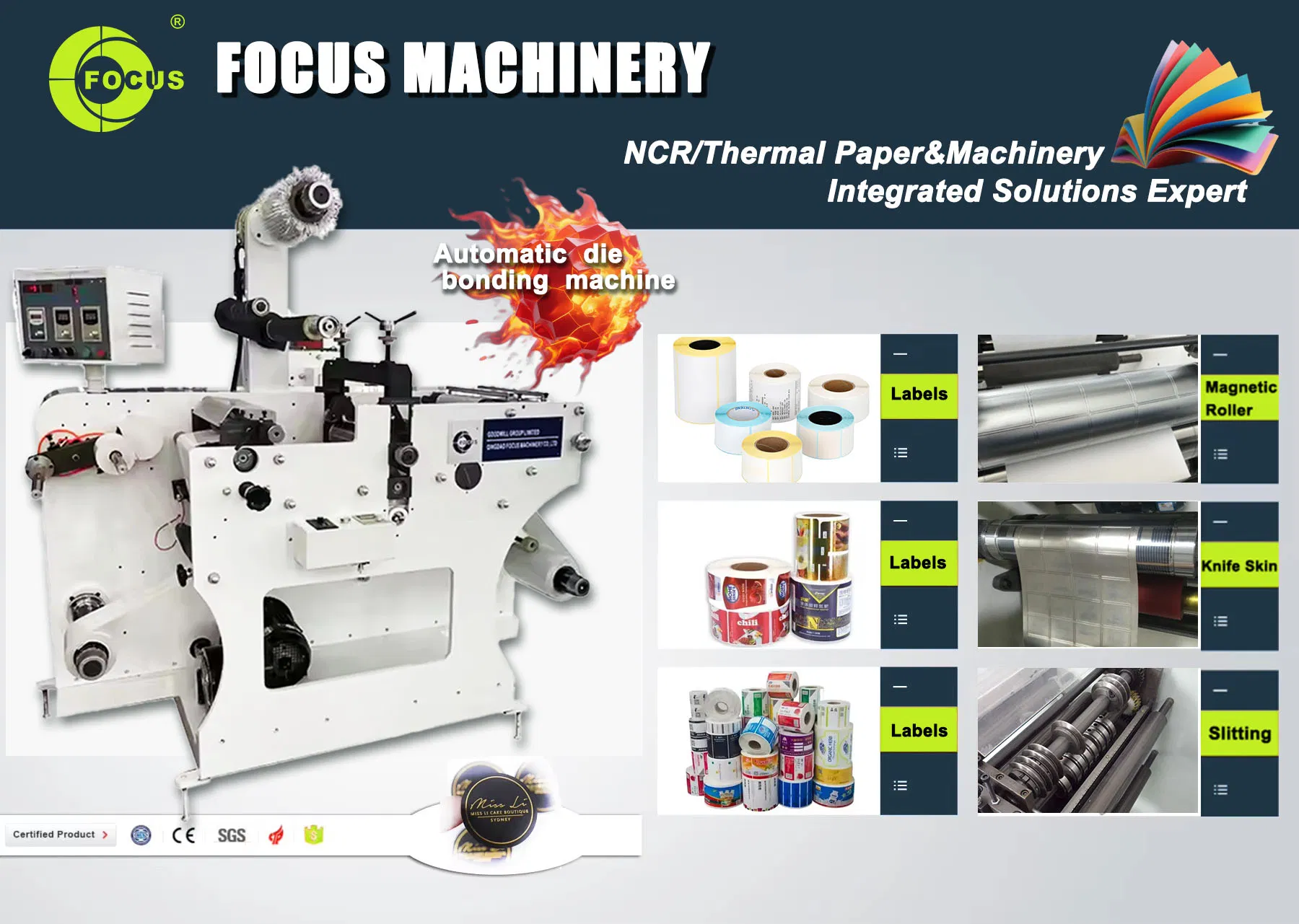 Adhesive Medical Tape Die Cutting Machine