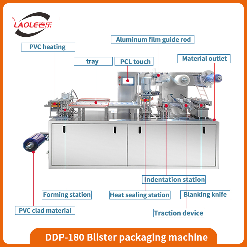 Dpp-180 Automatic Food/Medical Products Aluminum Aluminum Blister Packaging Machine