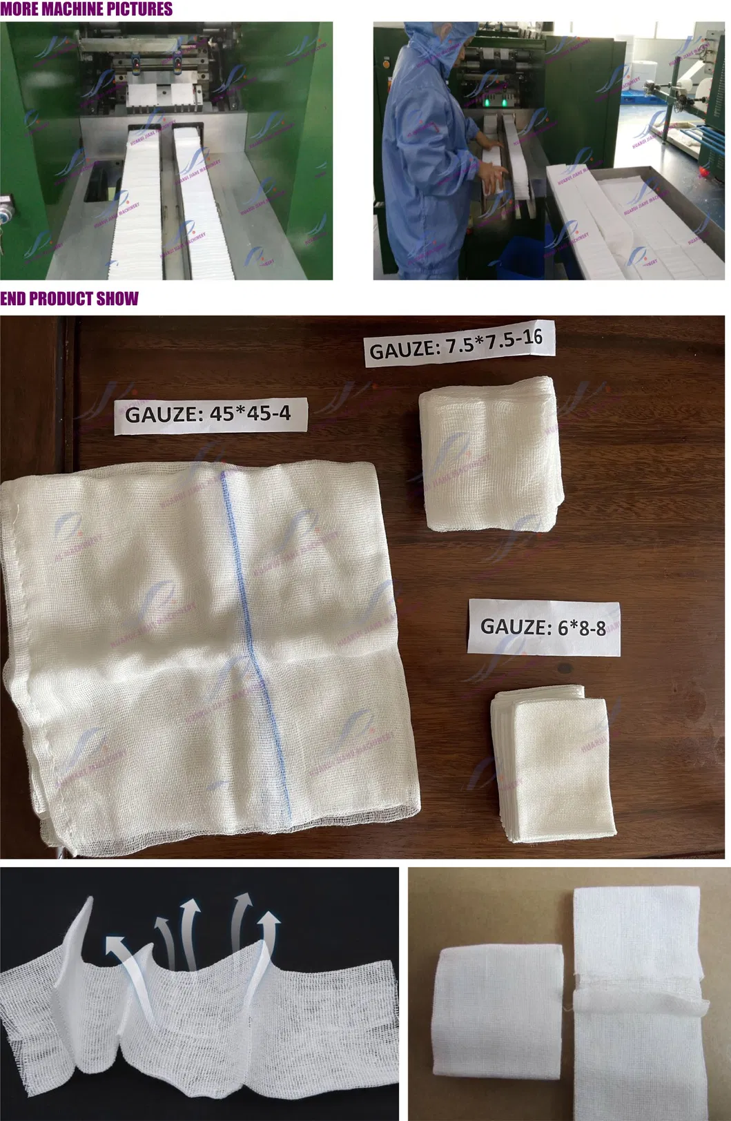 Gauze Sheet Cotton Medical Gauze Machine