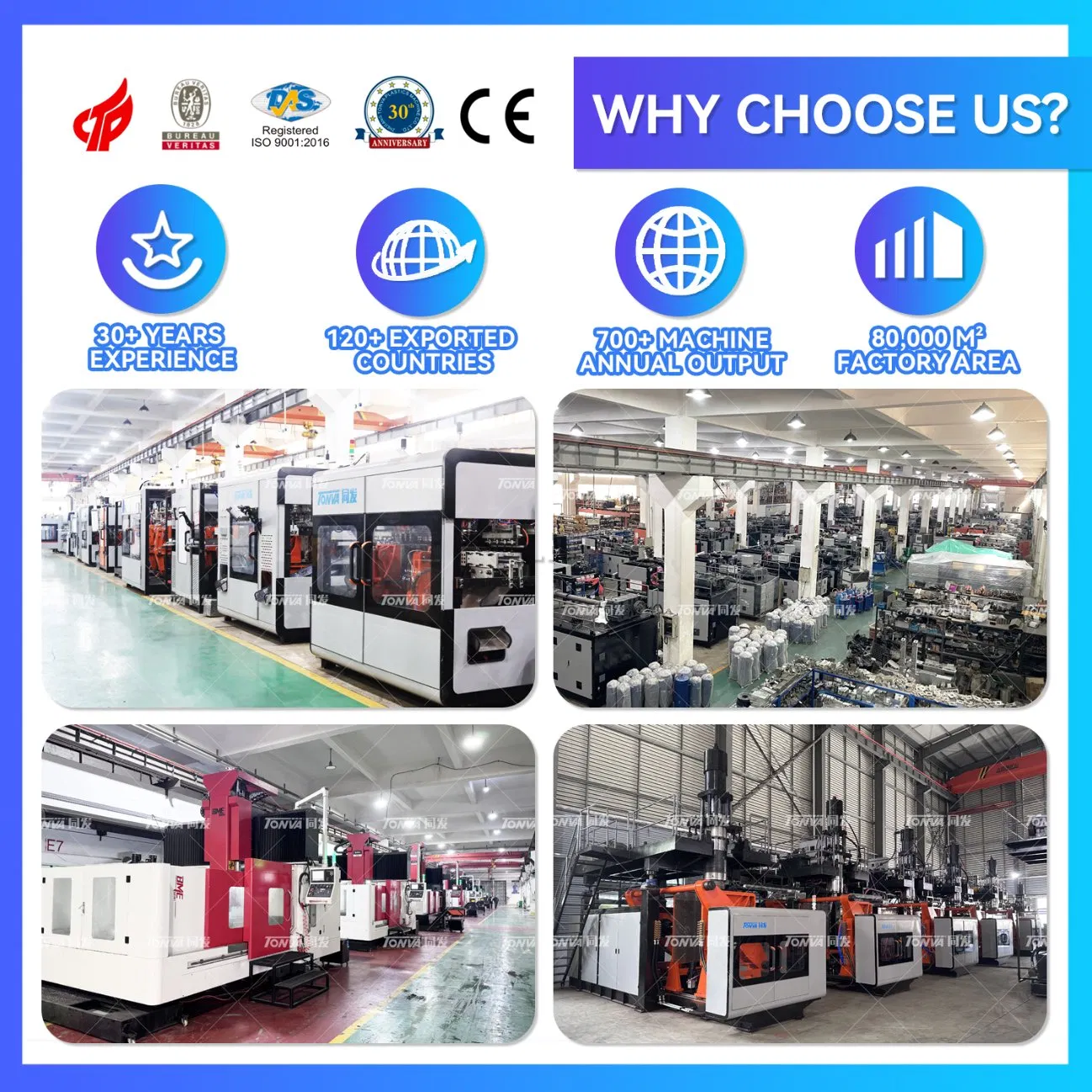 Single Station Plastic Infusion Bottles Extrusion Blow Molding Machine