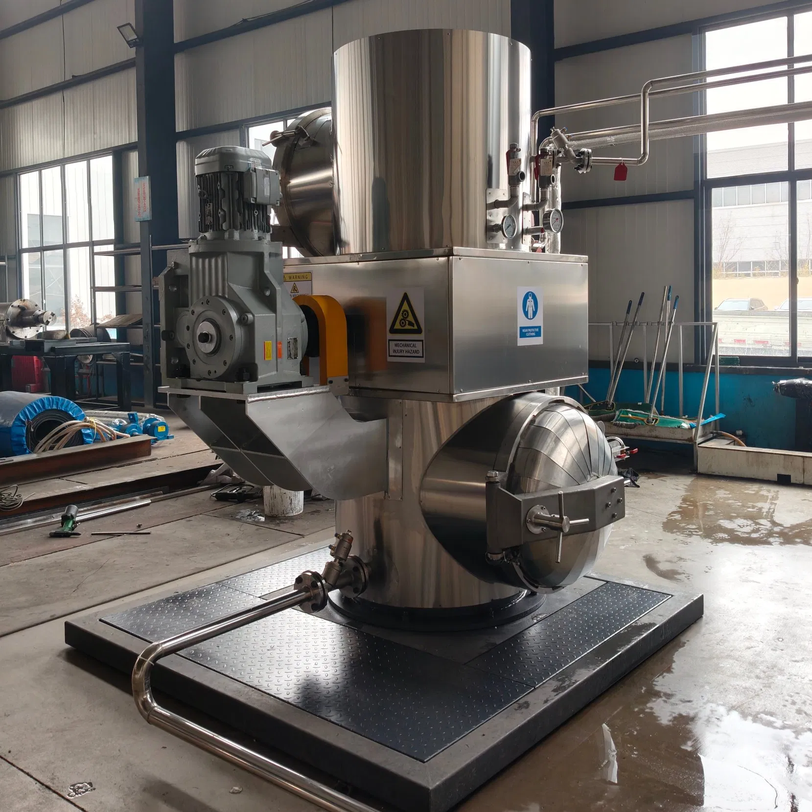 Vertical Medical Waste High-Temperature Disinfection and Sterilization Environmental Protection Equipment for Sharp Instruments/Blood-Stained Materials/Cathete