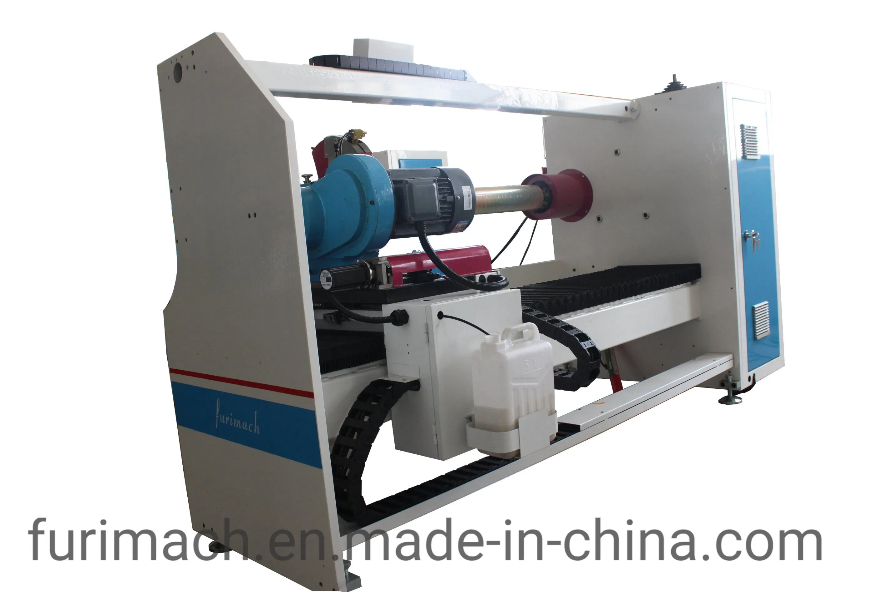 Double-Shaft Log Roll Cutting Machine for PVC, Medical Tape