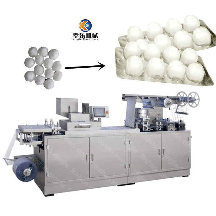 Pharmaceutical Machinery Blister Packing Machine White Medical Absorbent Alcohol Cotton Ball Packing Machine
