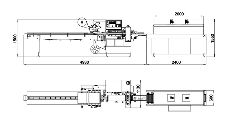 Gauze Bandage Packing Wrapping Wrap Machine Medical Bandage Packaging Pack Wrapper Machine with Heat Shrink Tunnel