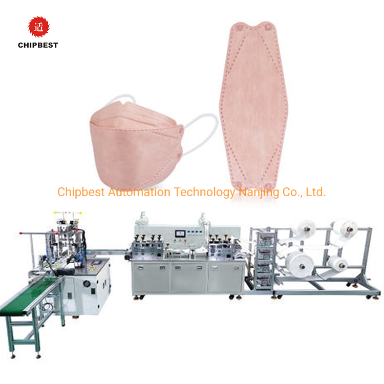 Disposable Protective Face Mask 4 Layers Filter Kf94 FFP2 Earloop Type Mask Making Machine