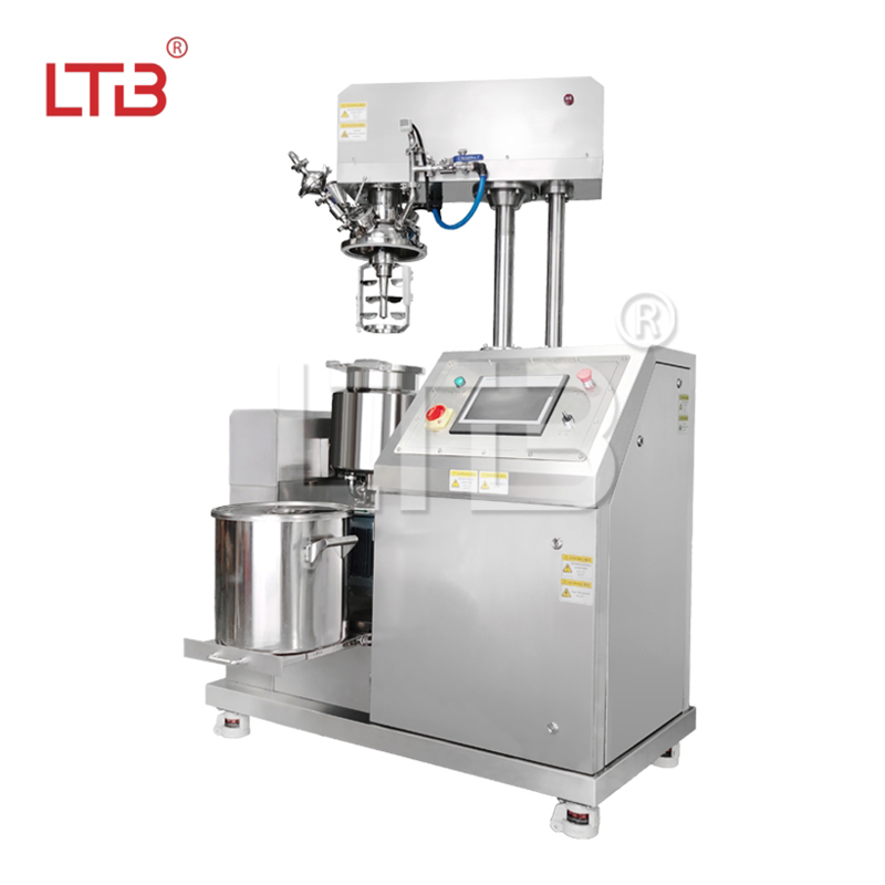 Small Manufacturing Vacuum Homogenizer Cosmetic Cream Skincare Toothpaste Making Emulsifying Pharmaceutical Paste Production Mixer Emulsifier Mixing Machine