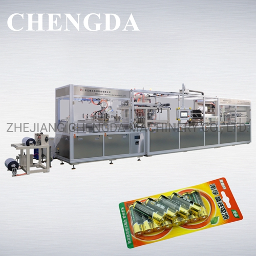 Automatic Stationery/Battery/Food Paper Plastic Blister Forming Packaging Packing Machine