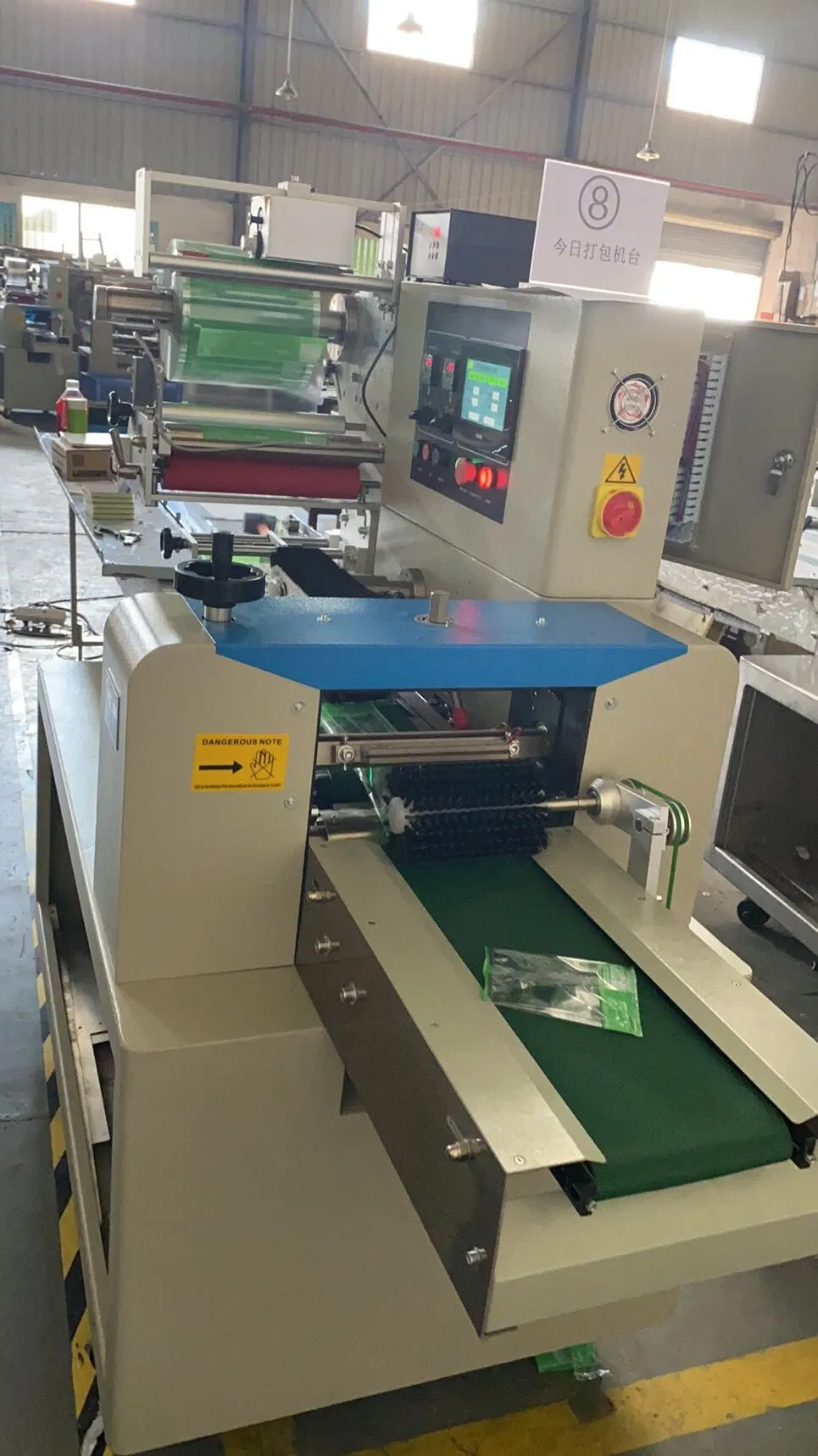 Horizontal Pillow Packaging Machine Disposable Glove/ Face Mask /Spoon Knife Tissue/Vegetable /Slippers/Medical Gauze/Wall Switch Packing Machine