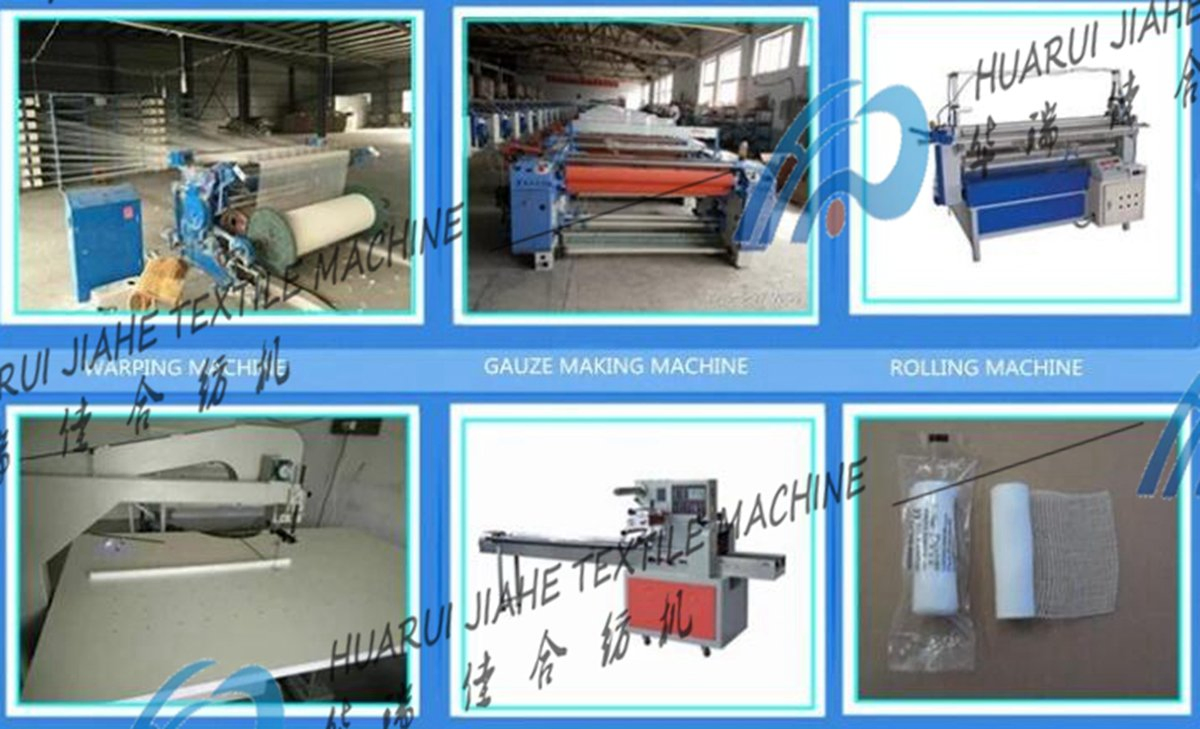 Medical Sterile Gauze Sponge Production Line/ Disposable Medical White Cutting Gauze Sponges Make Machine for Disposable Medical Dressings Bandage