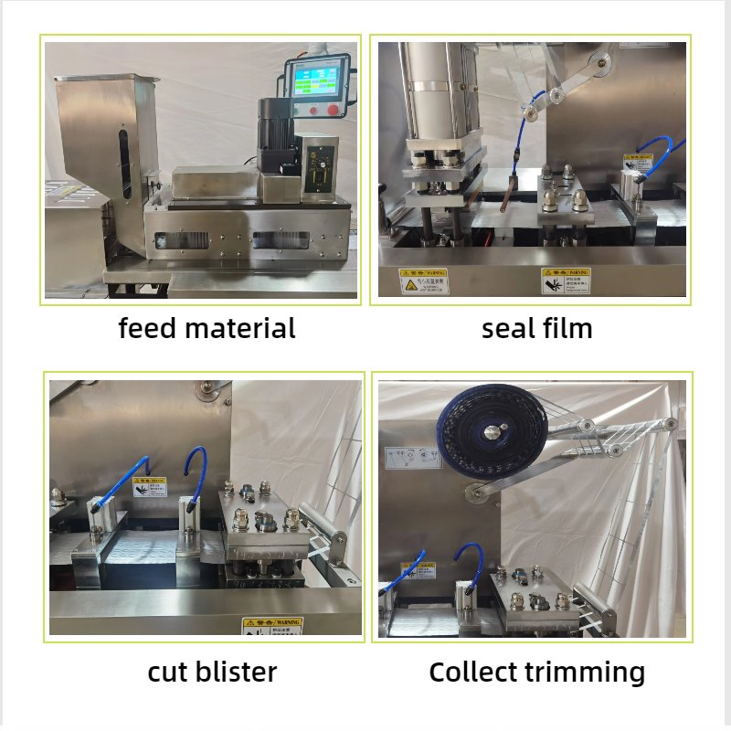 Mini Economical Aluminum Foil Dpp140 150 Pill Softgel Blister Packaging Machine