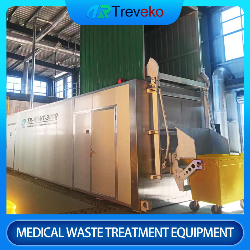 a Microwave Steam Sterilization/Shredding Treatment Equipment for Medical Waste Generated