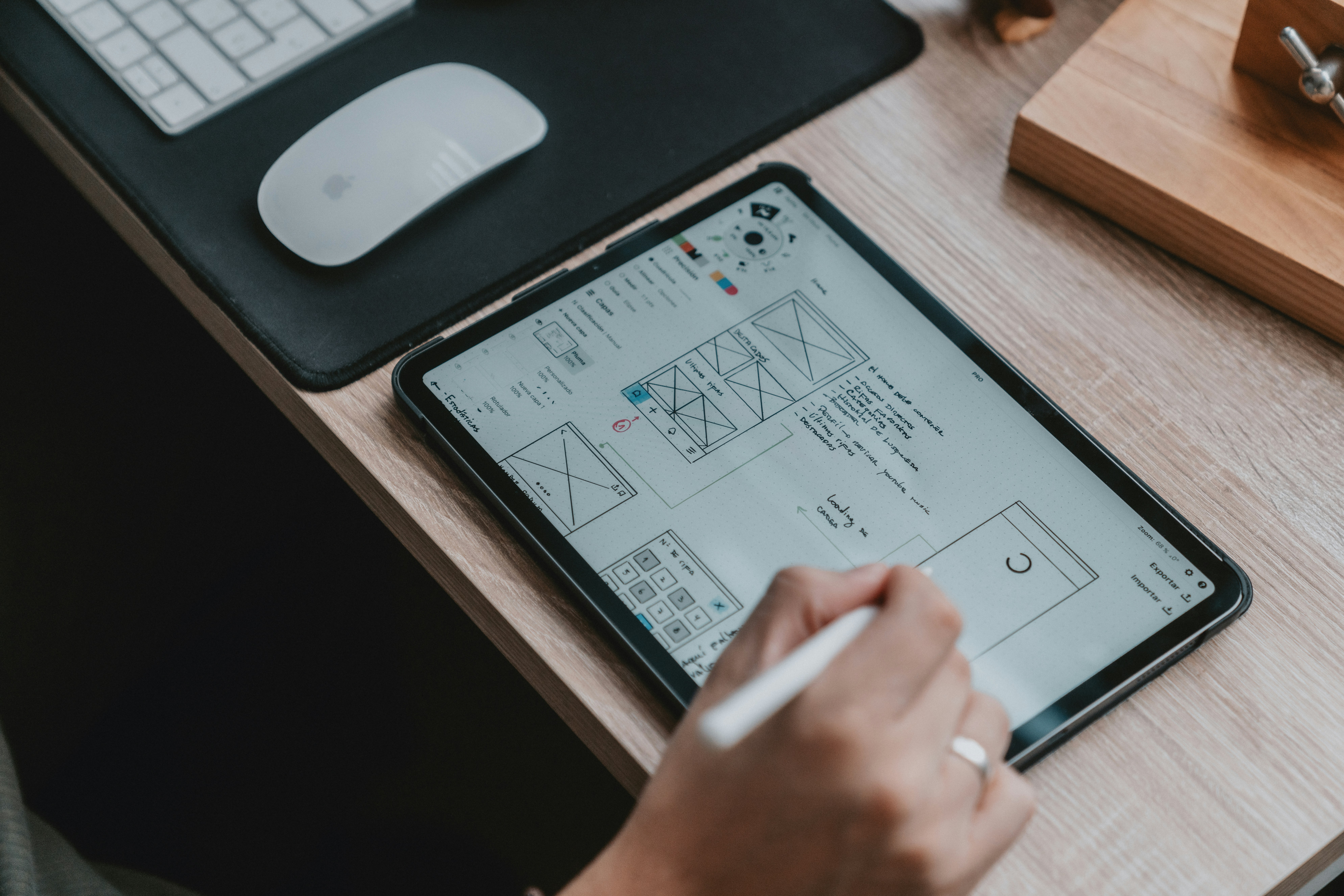 UI UX Design Process Wireframe