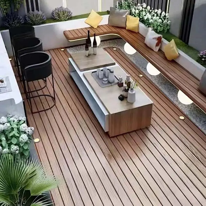 WPC outdoor flooring application scenario