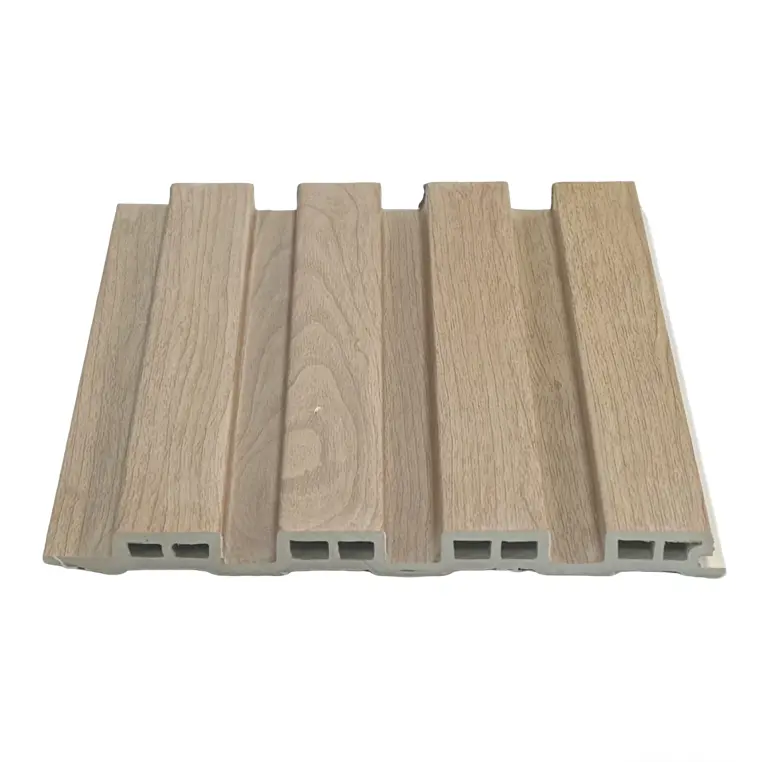 Wholesale High-definition wood grain WPC wood veneer wall panels are quick-installation snap-on eco-friendly decorative materials Supplier, Exporter