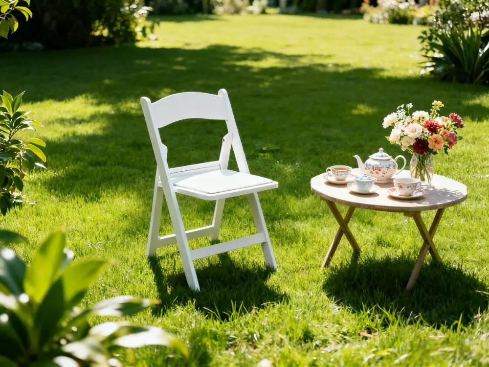 China The white folding chair is specially designed for weddings, banquets and exhibitions. It is simple, beautiful and easy to store Exporters, Exporter