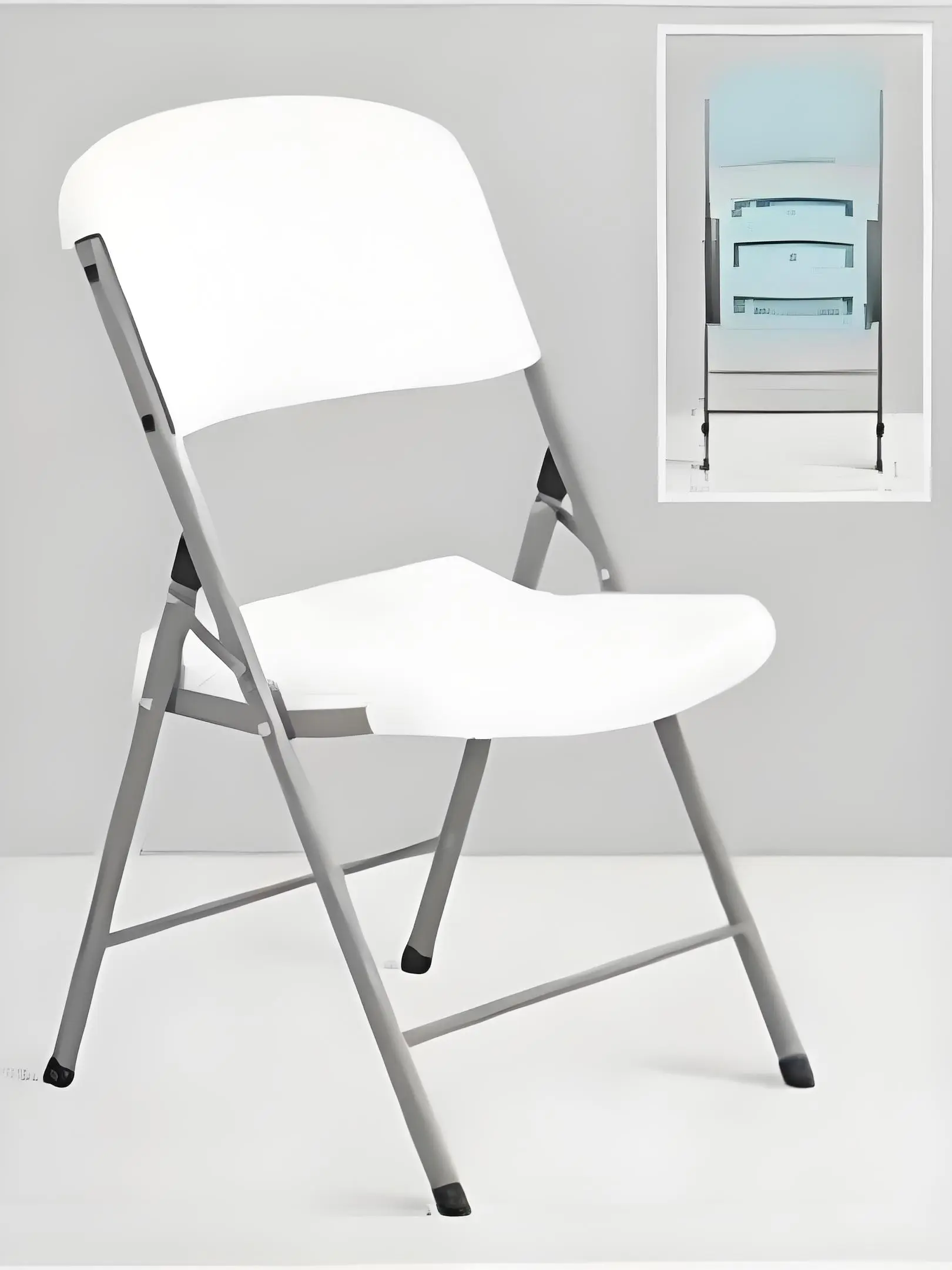 China The white folding chair is specially designed for weddings, banquets and exhibitions. It is simple, beautiful and easy to store Exporters, Exporter