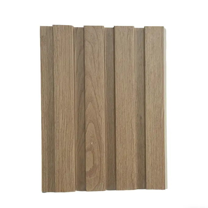 Wholesale High-definition wood grain WPC wood veneer wall panels are quick-installation snap-on eco-friendly decorative materials Supplier, Exporter