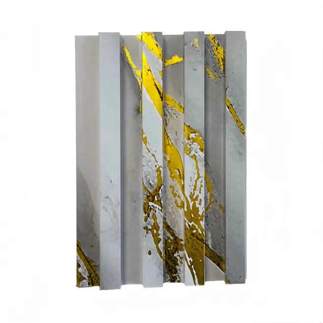 China Source factory WPC wall panels with customizable metal wave texture Exporter, Companies