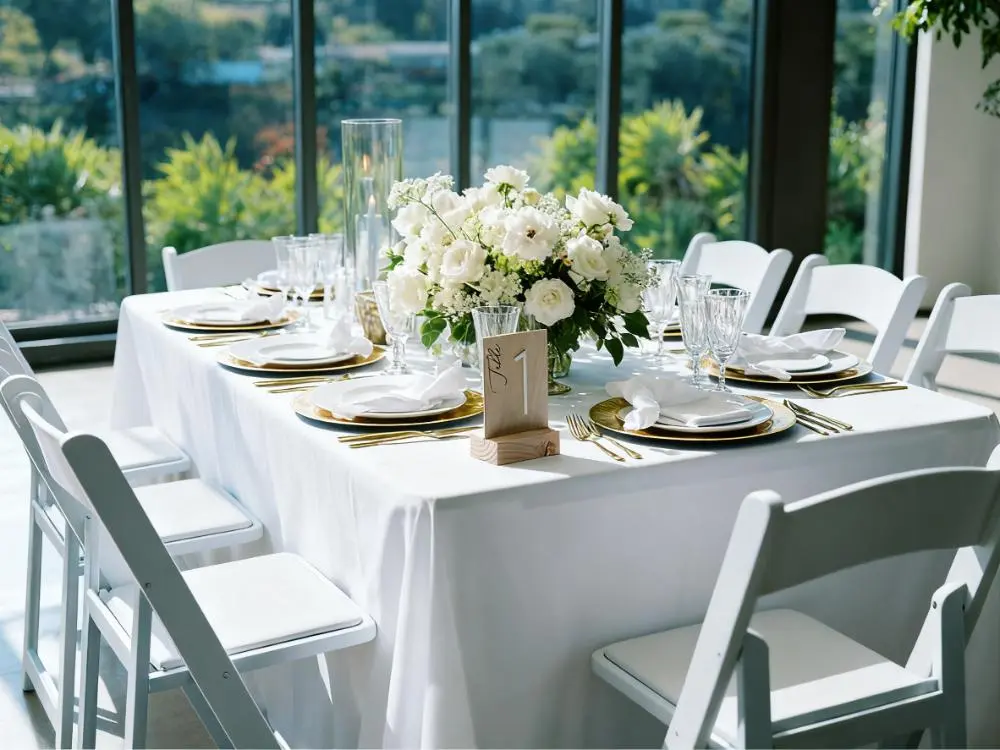 China The white folding chair is specially designed for weddings, banquets and exhibitions. It is simple, beautiful and easy to store Exporters, Exporter