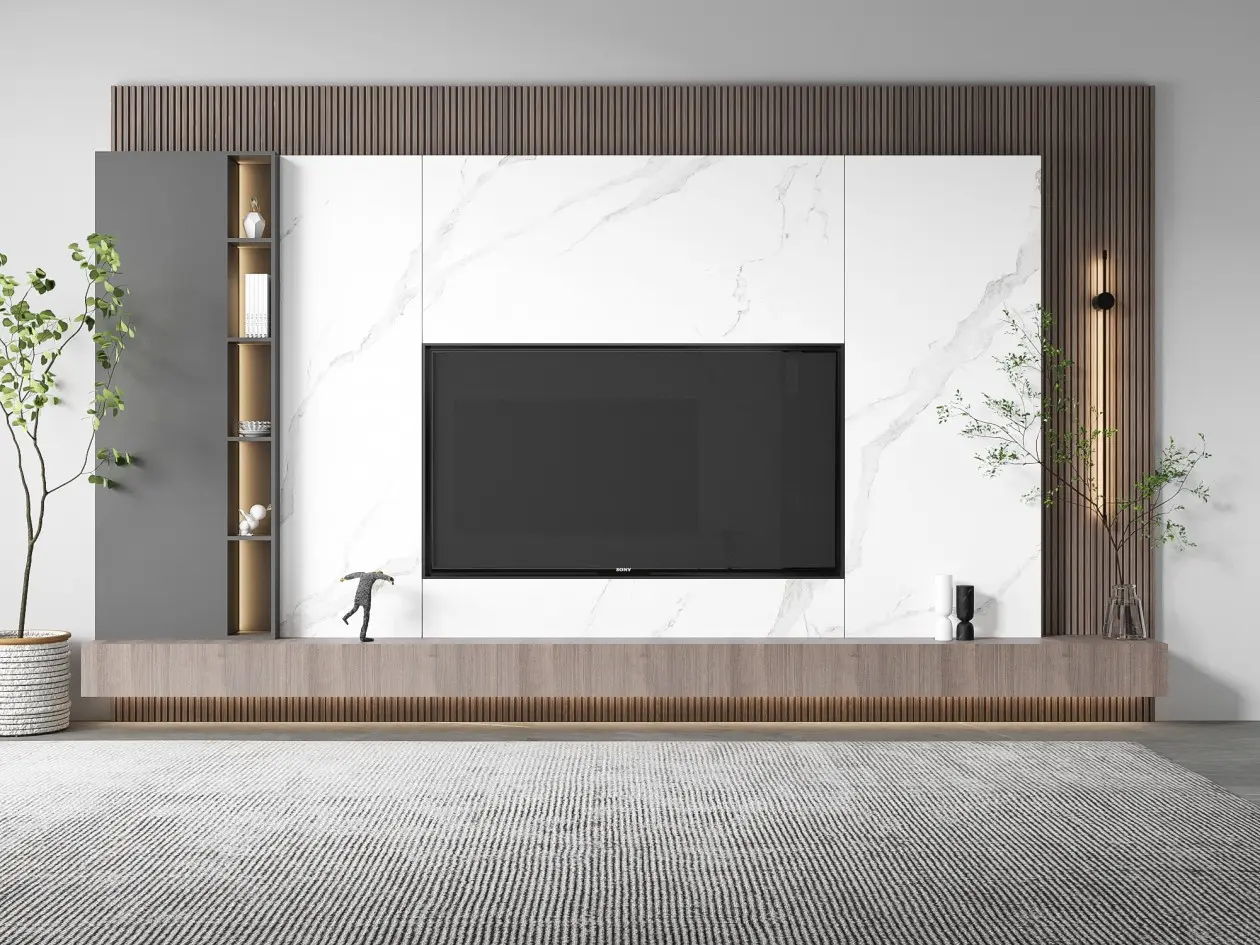 China Three-dimensional WPC wall panels with marble-like texture are the preferred choice for bedroom and living room decoration Supplier, Suppliers