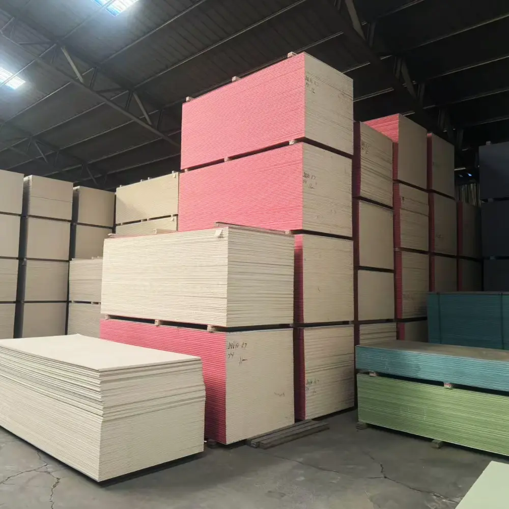 Gypsum board production process flow