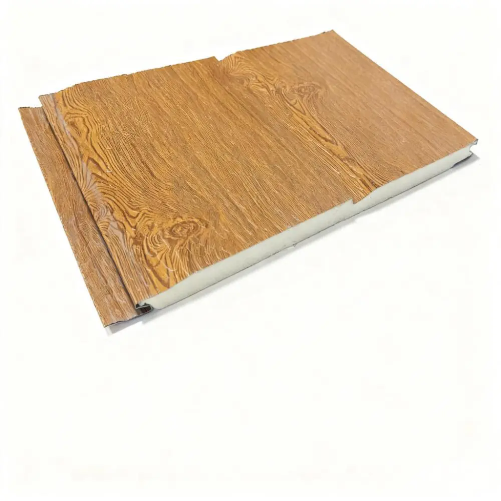 China The light luxury wood-grain imitation insulation wall panel is a new type of energy-saving material for sound insulation and heat insulation Company, Companies